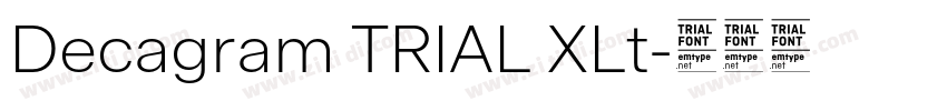 Decagram TRIAL XLt字体转换